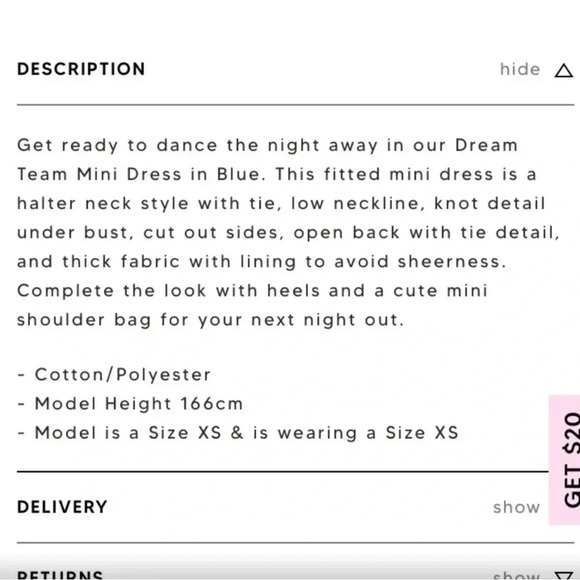 WHITE FOX MINI DRESS - Picture 10 of 10